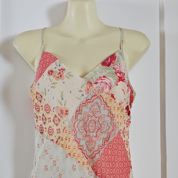 Express Silk Floral Patchwork Maxi Dress - Picture 5 of 5